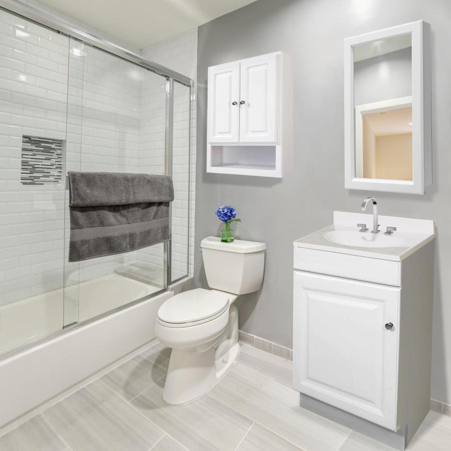 Design House Concord 21 In W X 30 In H X 7 In D White Bathroom Wall Cabinet In The Bathroom Wall Cabinets Department At Lowes Com