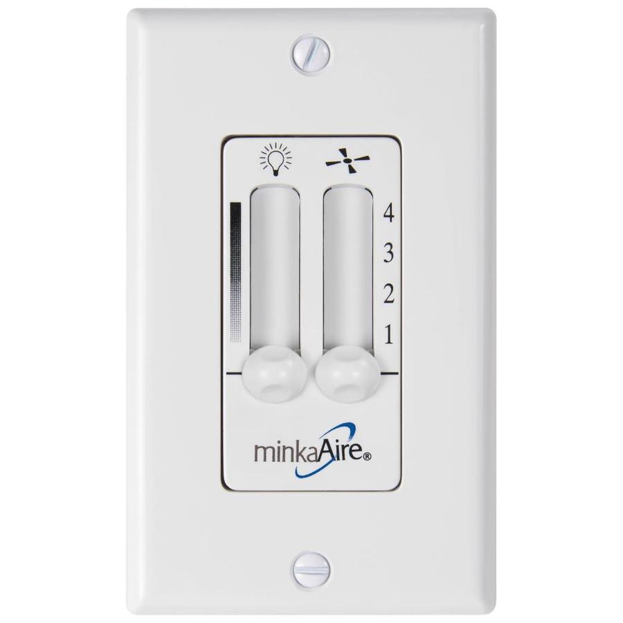 Minka Aire 4 Speed Off White Wall Mount Ceiling Fan Remote Control In The Ceiling Fan Switches Department At Lowes Com