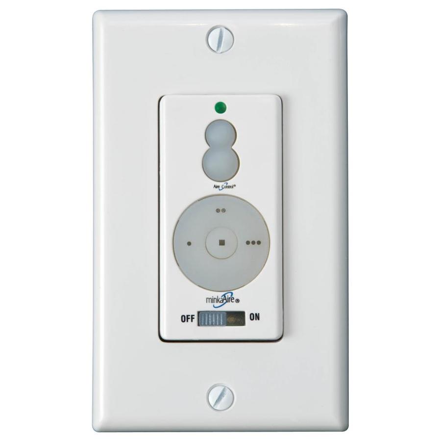 Minka Aire 3-Speed Off-White Wall-Mount Ceiling Fan Remote Control in