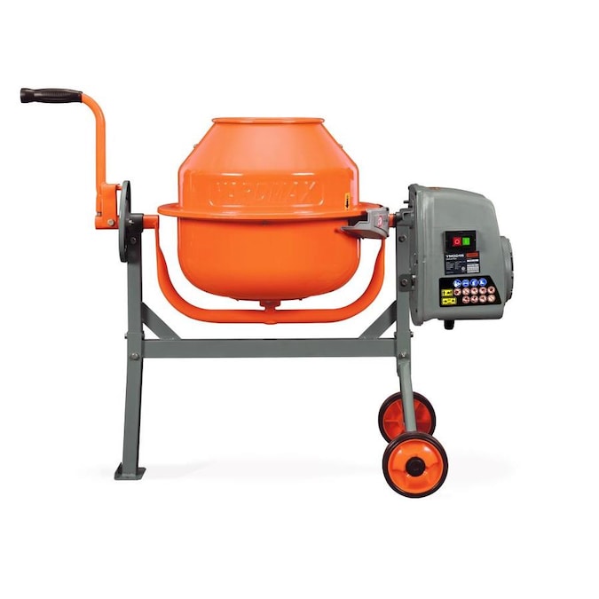 YARDMAX 1.6-cu ft concrete mixer 1.6-cu ft 0.2-HP Cement Mixer in the