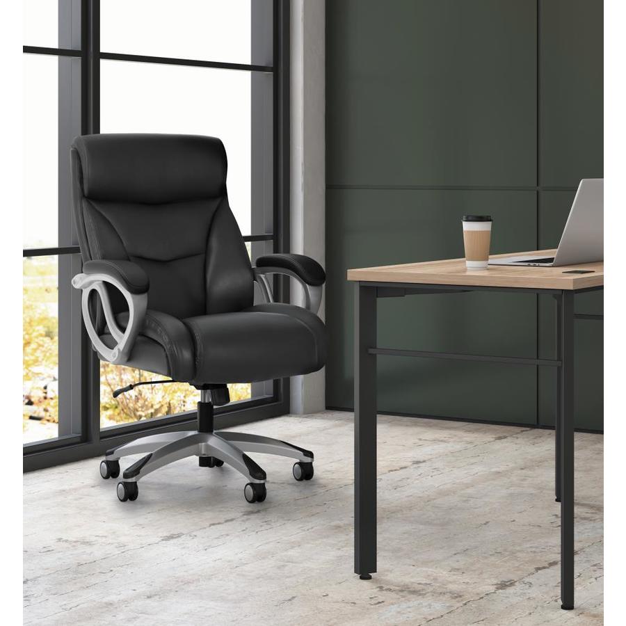 HON Black Traditional Ergonomic Adjustable Height Swivel Task Chair in