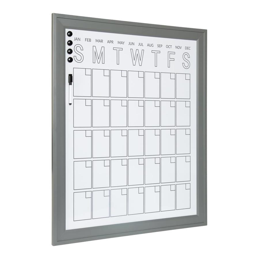 DesignOvation Bosc Framed Dry Erase Vertical Monthly Calendar