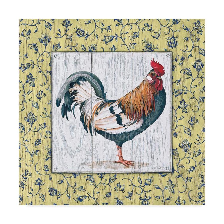 Art Animal Painting Rooster Pattern Wall Art and Home Decoration Canvas Art Print on Canvas 20 x 17 in No Framed