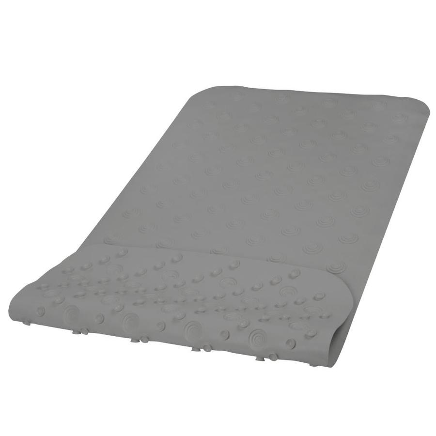 grey rubber bath mat