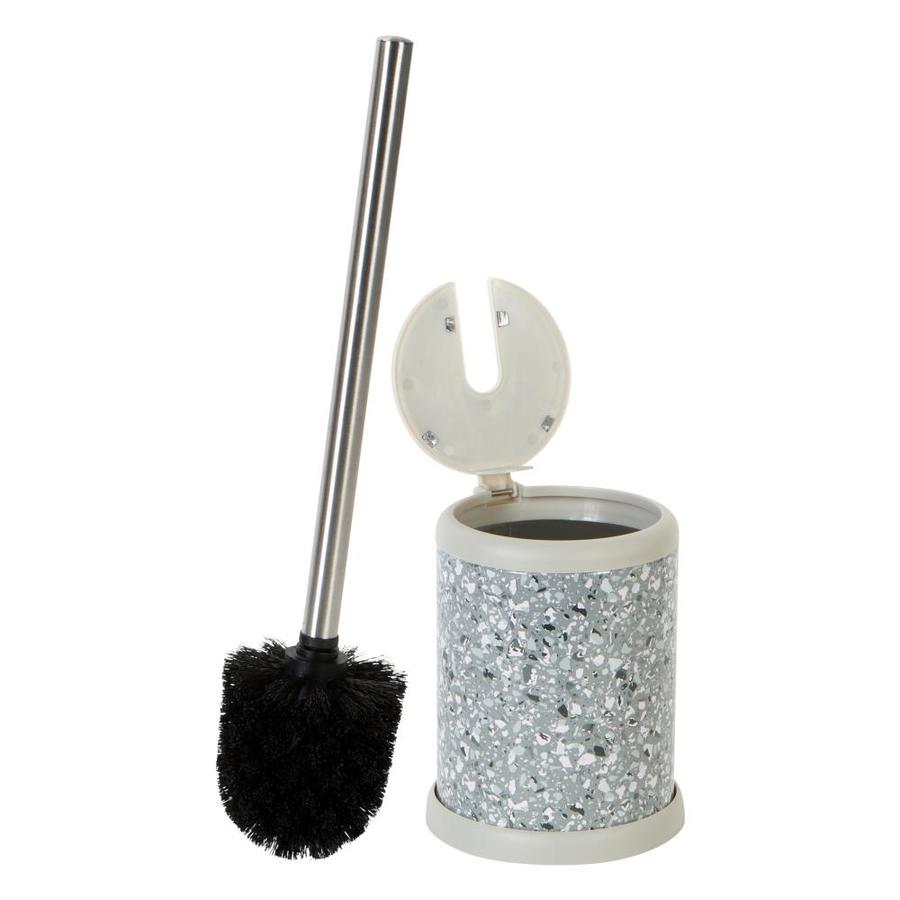 grey toilet brush holder