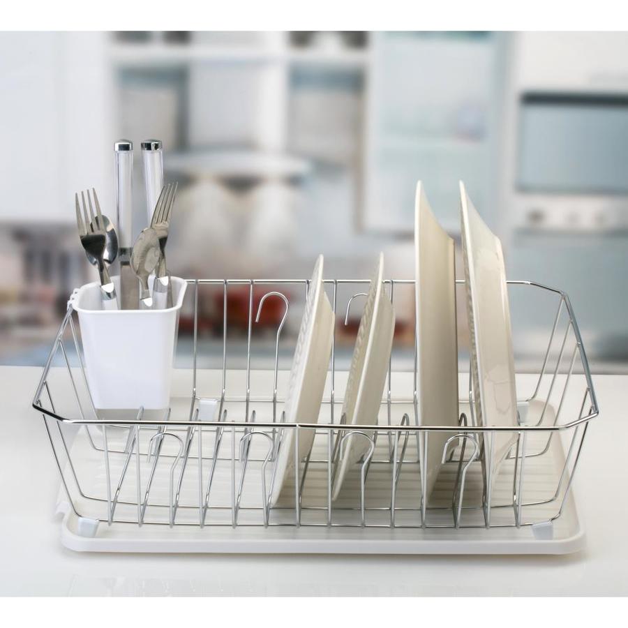 Kitchen Details 13.78in W x 17.52in L x 5.31in H Iron Dish Rack in