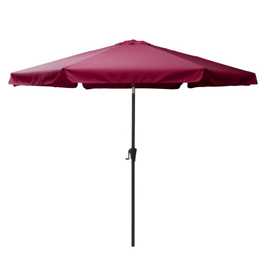 red patio umbrella