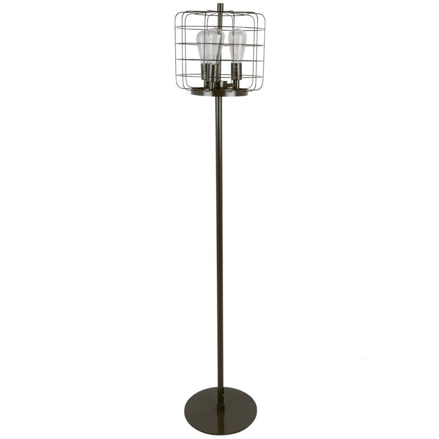 metal cage floor lamp