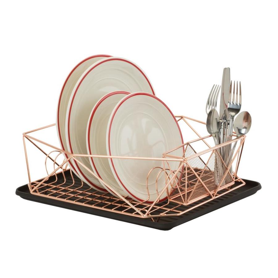 Kitchen Details 13.58in W x 18.7in L x 5.31in H Iron Dish Rack in