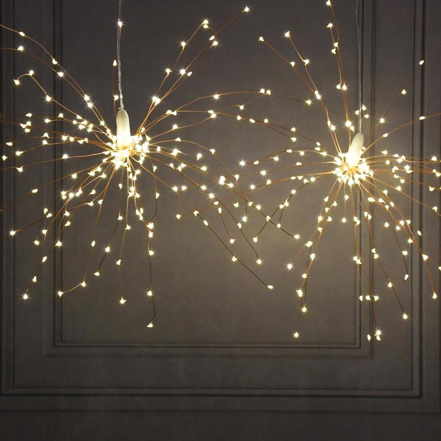 LumaBase Battery Operated Starburst Lights with Remote ControlCopper