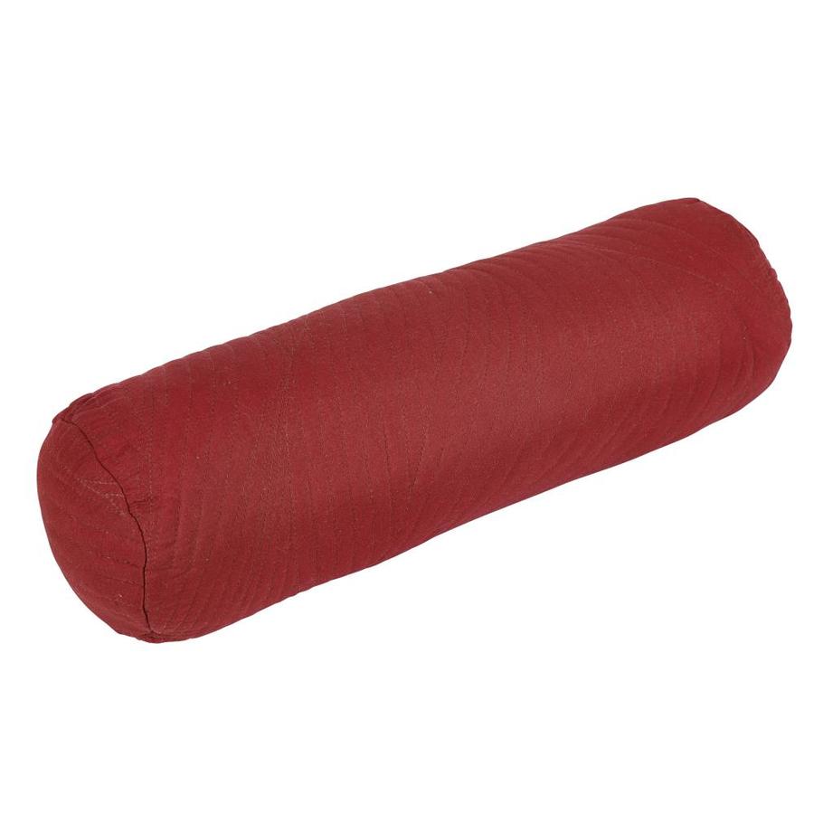 red bolster pillow