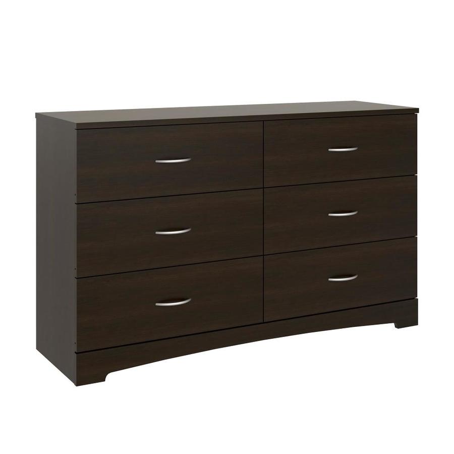 crescent 6 drawer double dresser