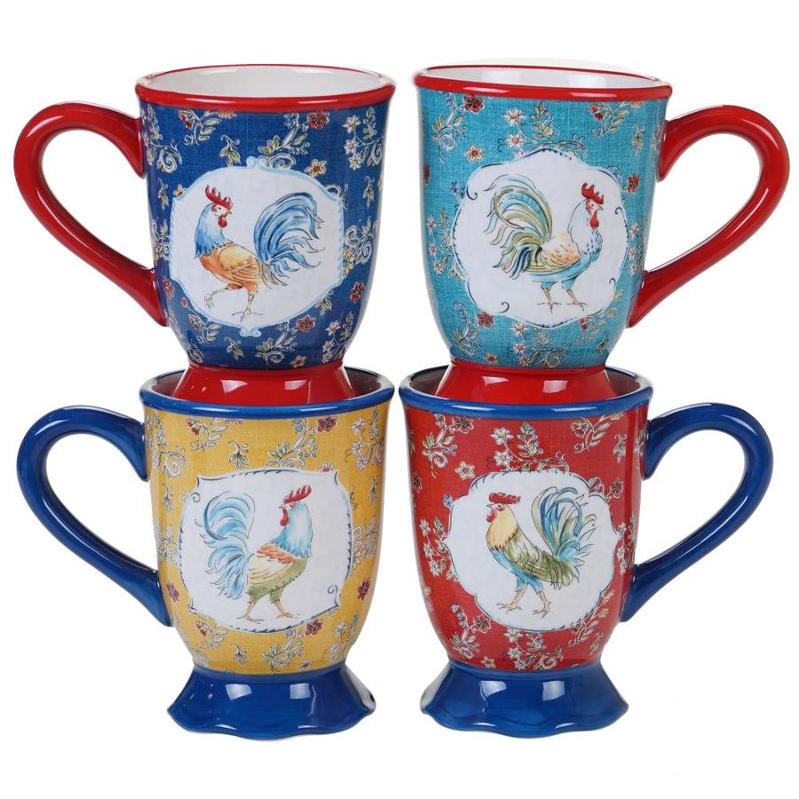 Certified International Morning Bloom Set 4 Mug 4 in the Dinnerware