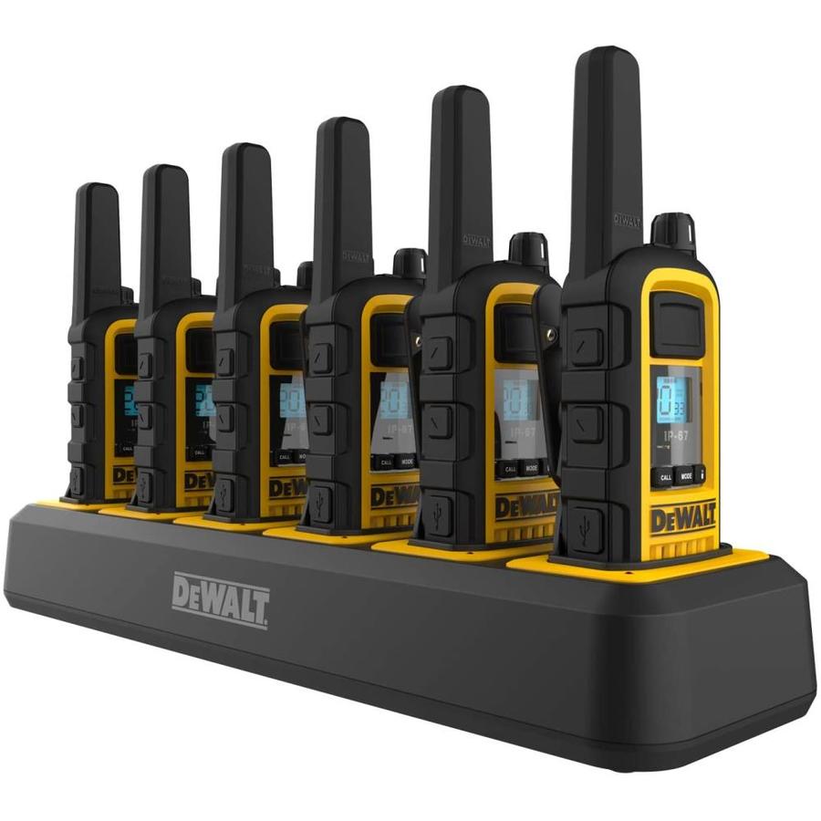 DEWALT DeWalt Bundle 6 1W Radios and 1 Gang Charger in the Walkie