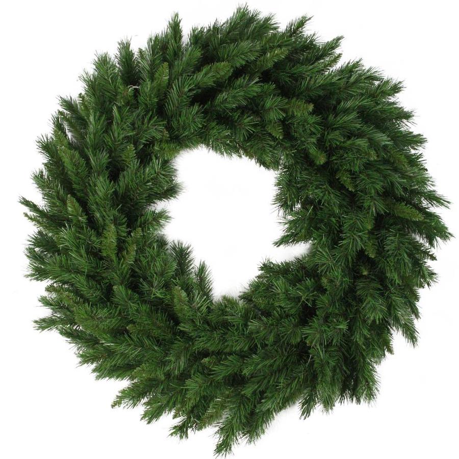 Northlight 24in Lush Mixed Pine Artificial Christmas Wreath Unlit in the Artificial Christmas