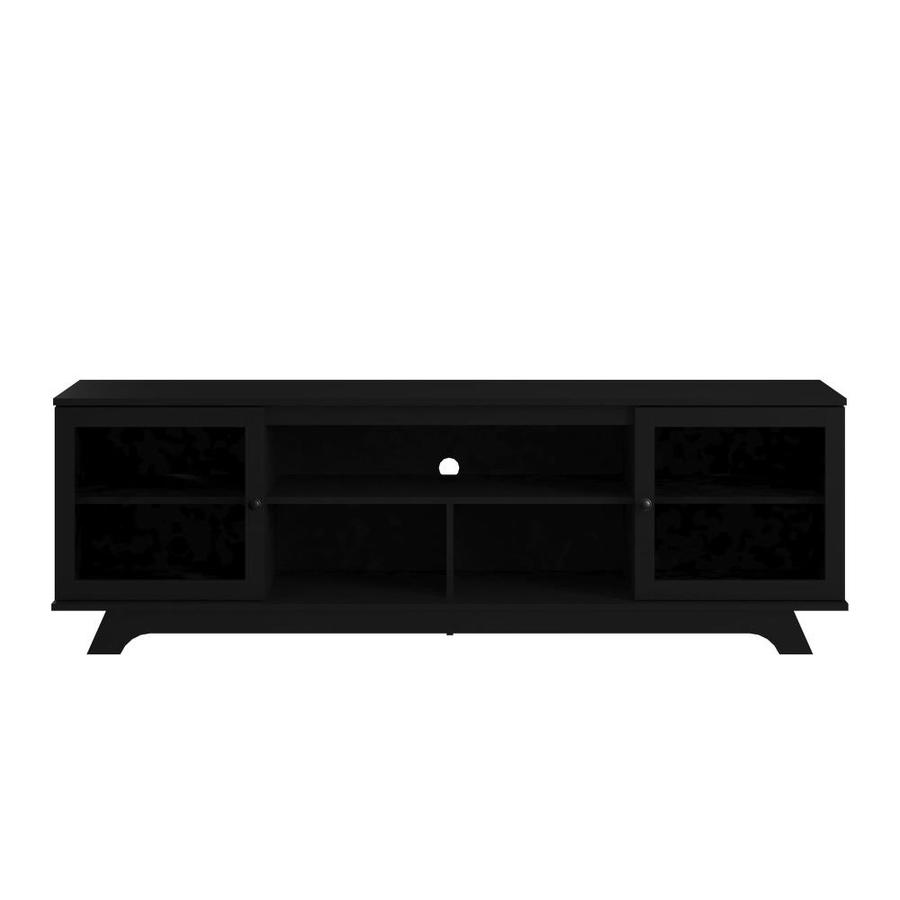 Ameriwood Home Englewood TV Stand for TVs up to 80in, Black in the TV