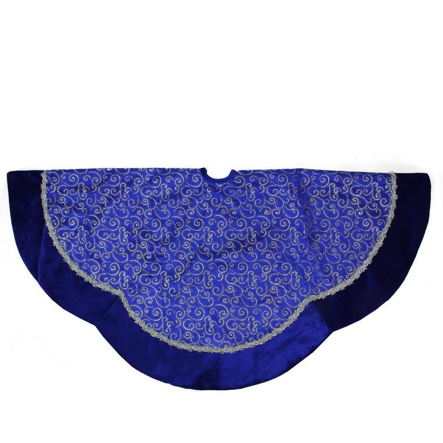 The Royal Blue Christmas Tree Skirt 54 inches