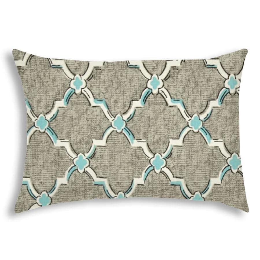 light blue rectangle pillow