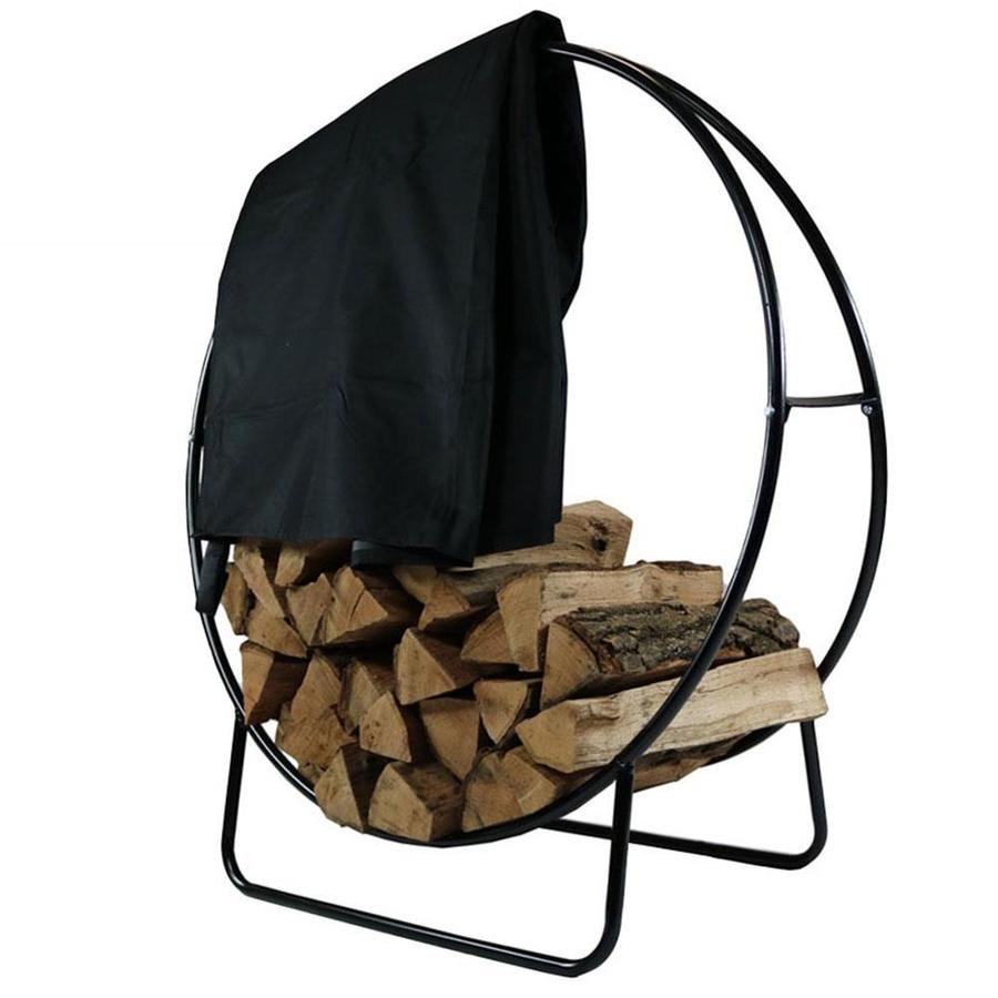 outdoor firewood holder with cover