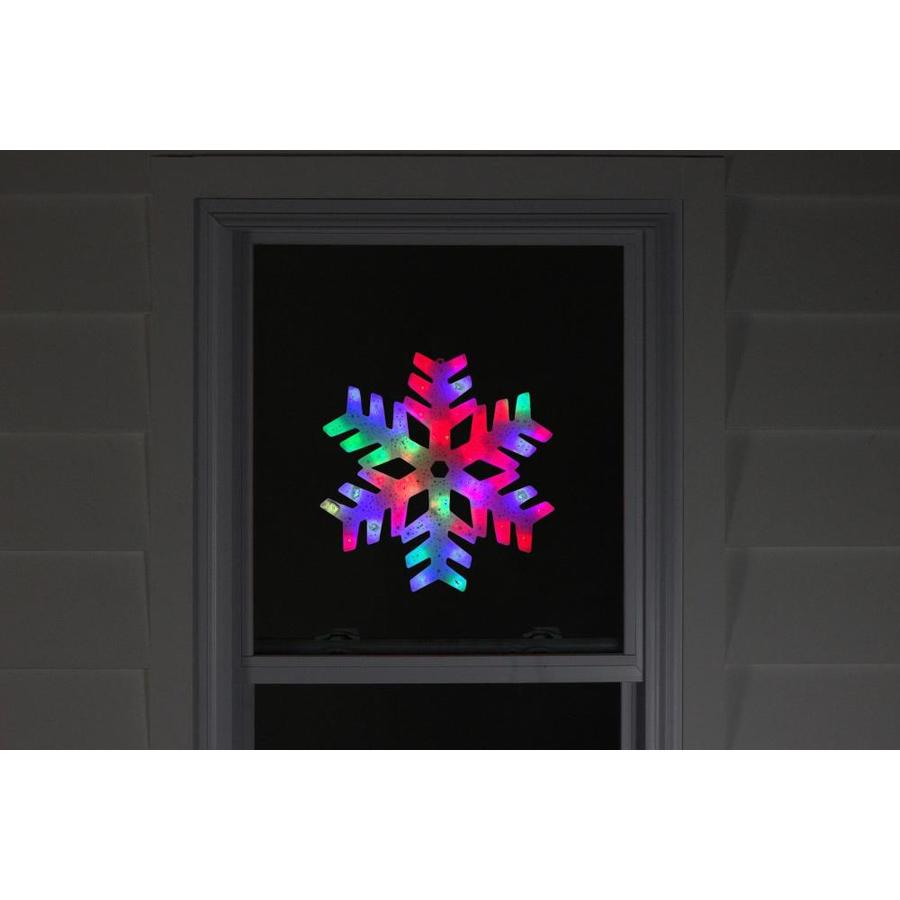 Northlight 15-in LED Color Changing Christmas Snowflake Window