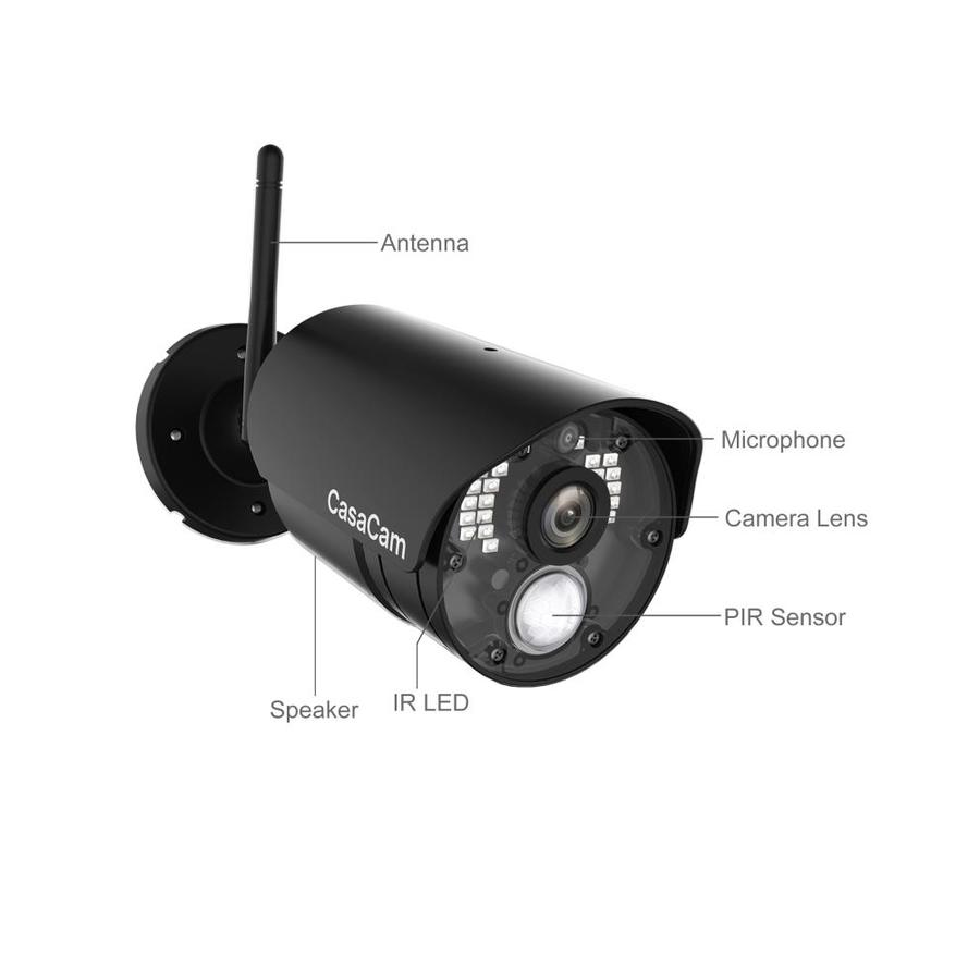 CasaCam VS802 Plug-in Wireless Outdoor Security Camera (2-Pack) in the