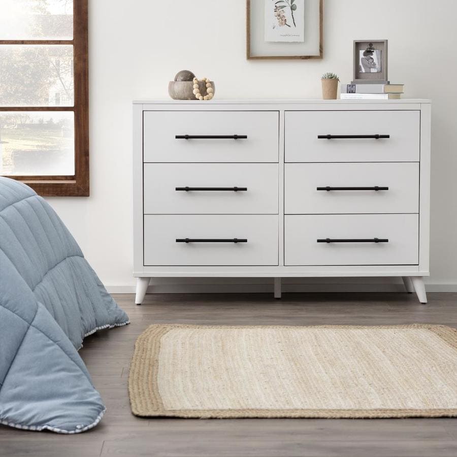 Brookside Emery White 6Drawer Dresser in the Dressers department at