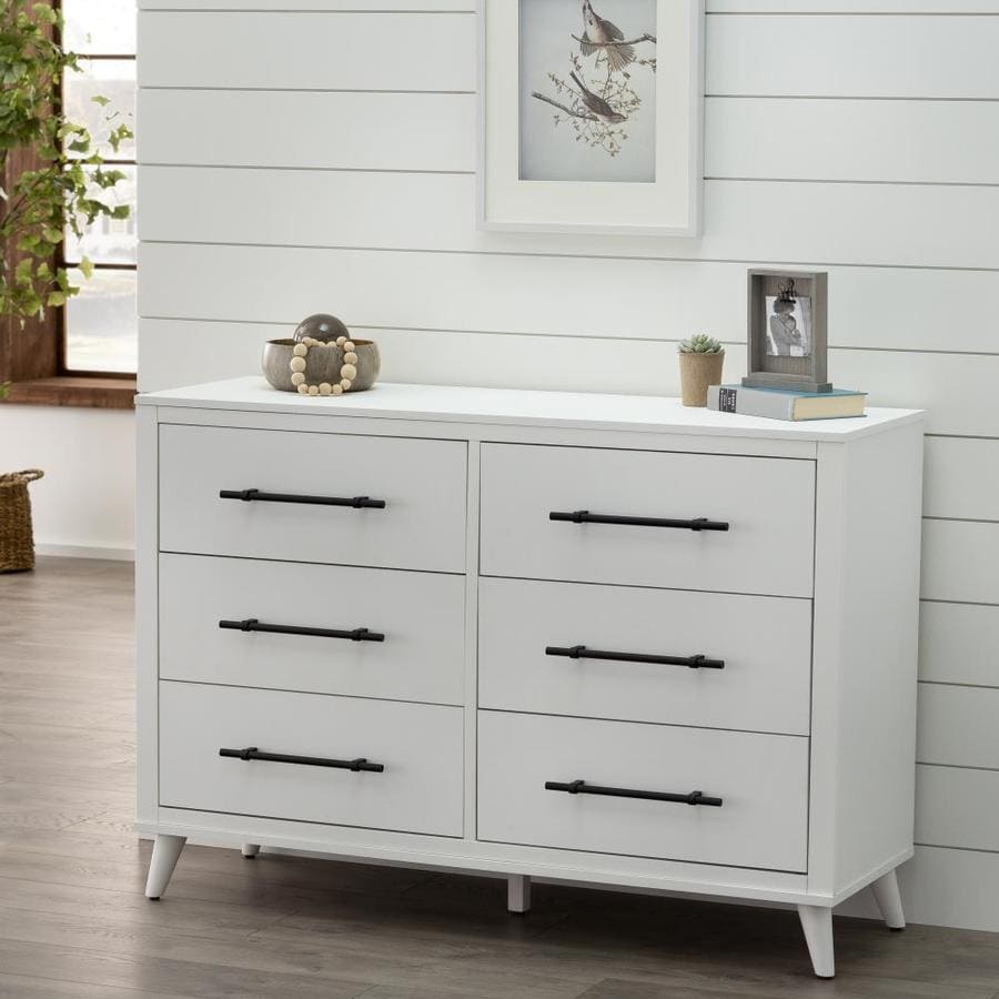 Brookside Emery White 6Drawer Dresser in the Dressers department at