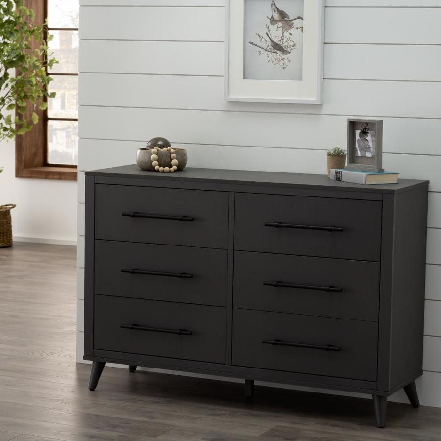 Brookside Emery Grey 6Drawer Dresser in the Dressers department at