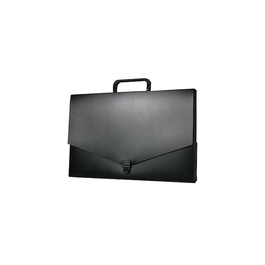 black plastic briefcase