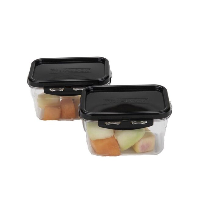 3x Easy Lock Food Storage Containers Shatterproof BPA Free Airtight Keep Fresh