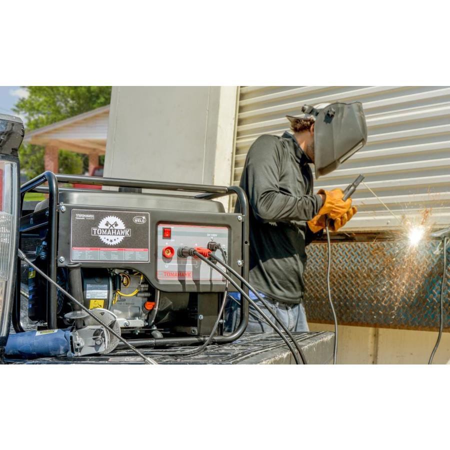 Tomahawk Power 120 Amp Welder Generator Engine Driven 7HP 2200 Watt Inverter Generator in the