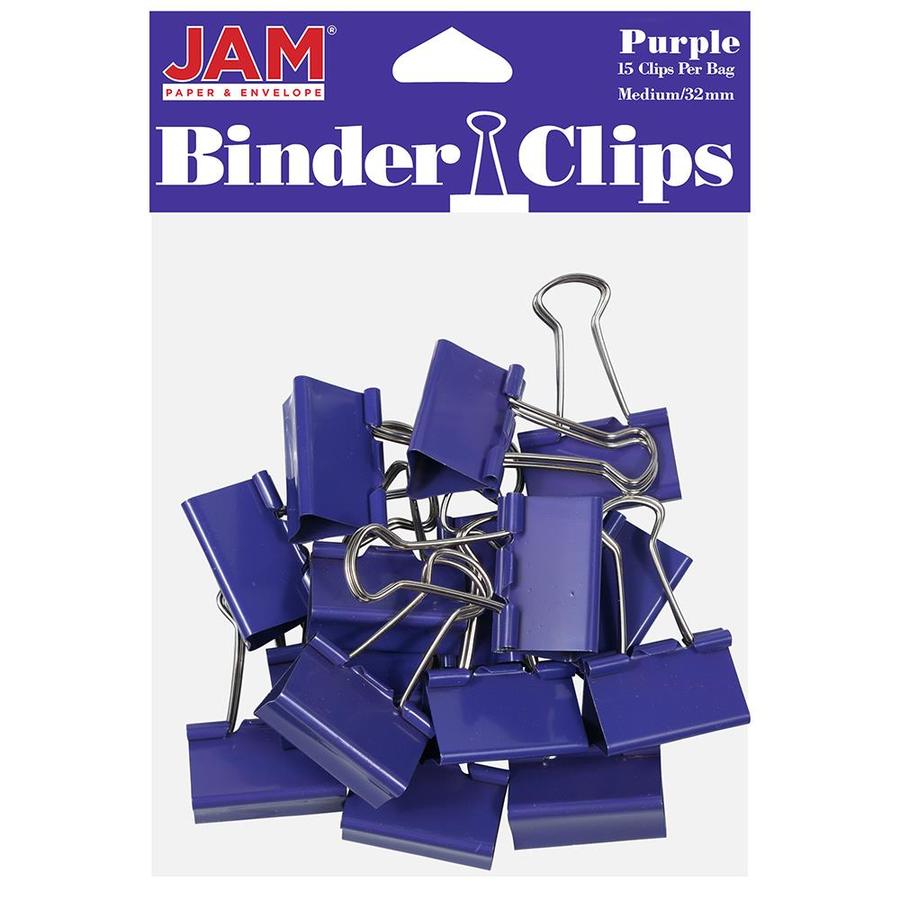 purple binder clips