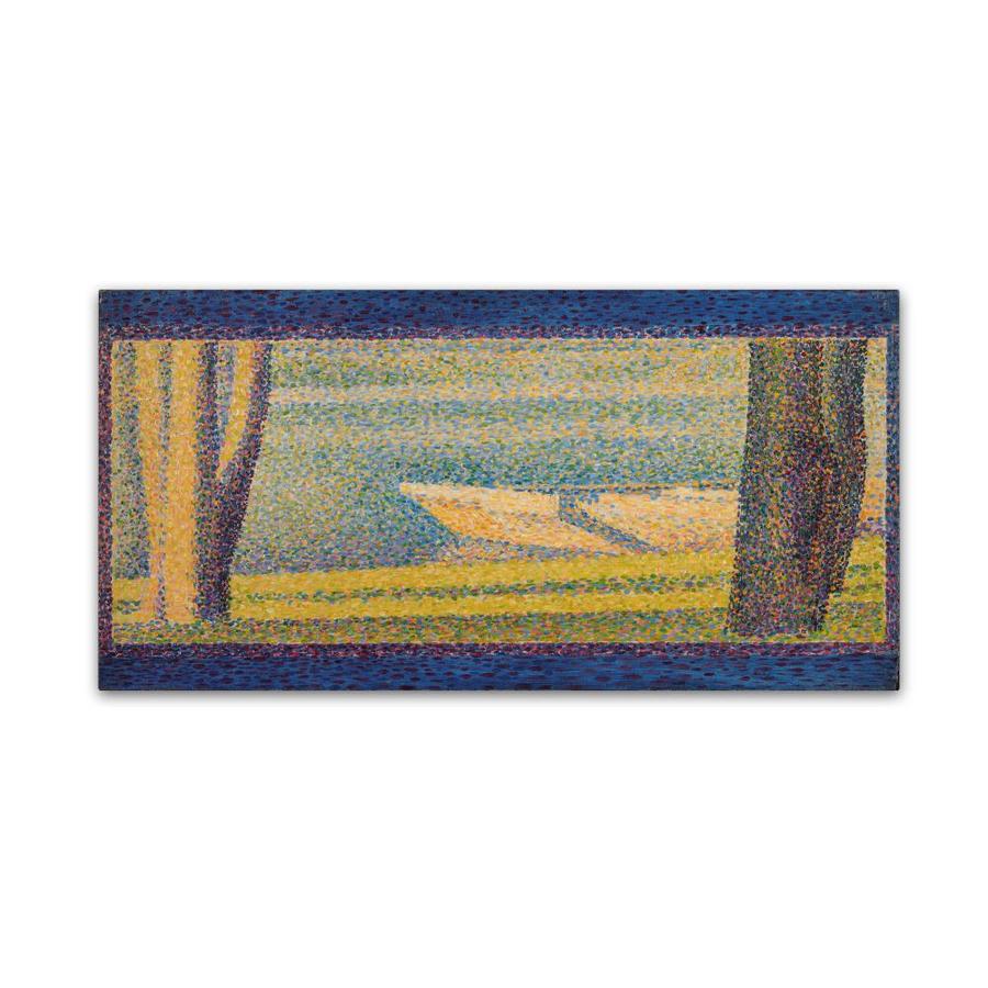 Trademark Fine Art Georges Seurat "Moored Boats and Trees 