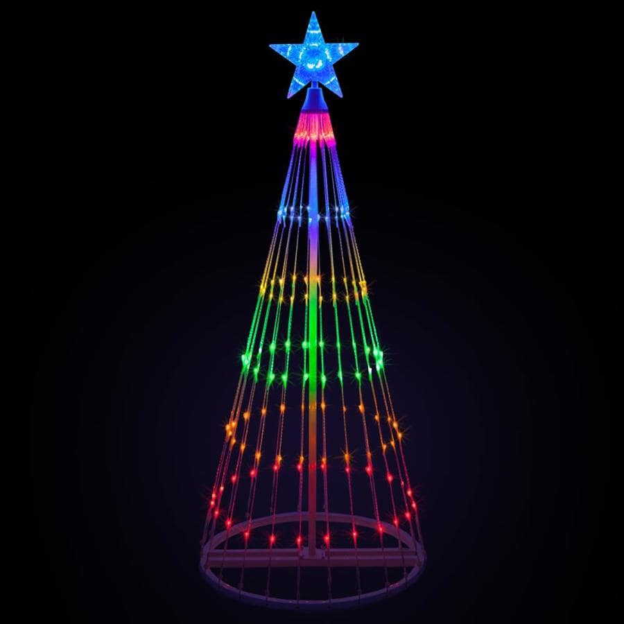 led light show christmas tree