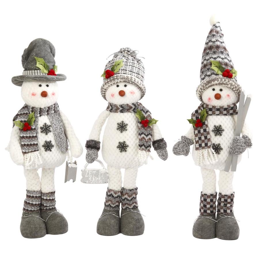Gerson International Set of 3 Assorted Poly-Cotton Plush Standing