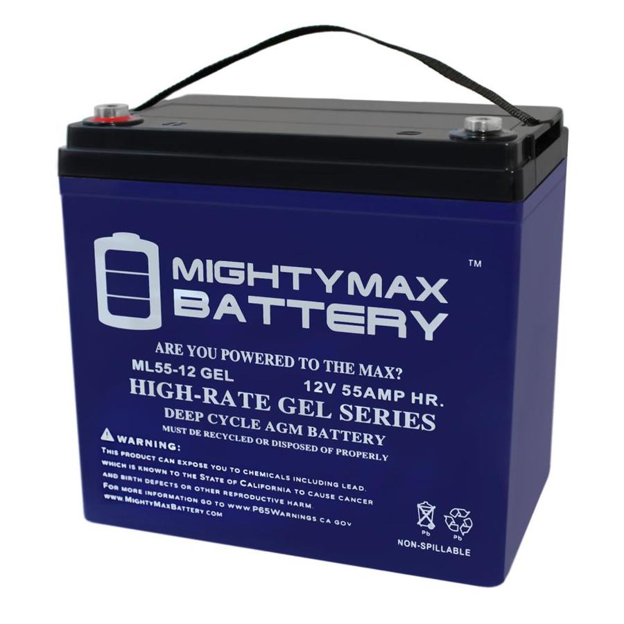 Mighty Max Battery Agm Bci Group 34 78 Car And Truck Rechargeable Sealed Gel 12550 Backup Power Batteries In The Device Replacement Batteries Department At Lowes Com
