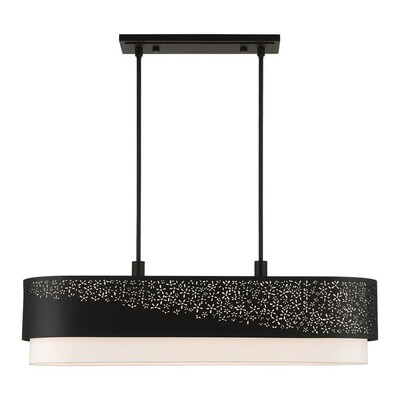 Livex Lighting Noria 6-Light Black Transitional Chandelier Livex Lighting Noria 6-Light Black Transitional Chandelier