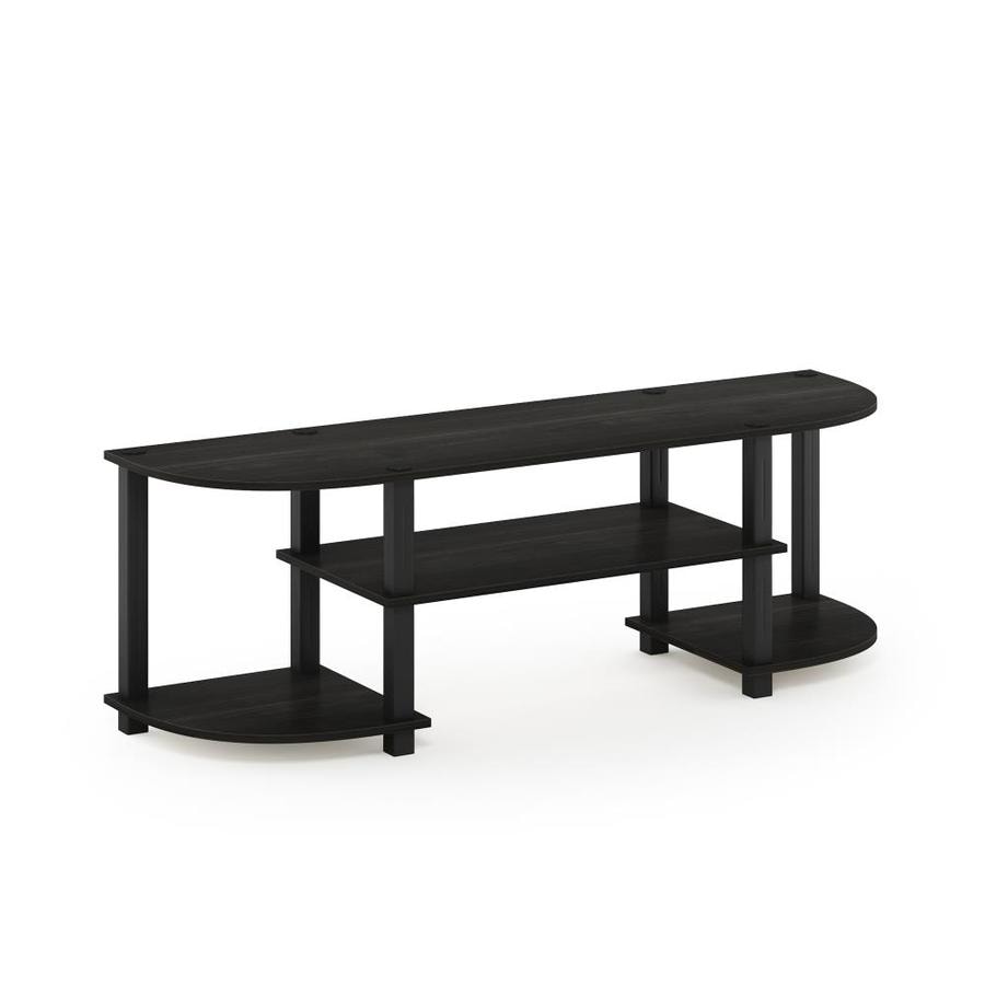 Columbia Walnut//Black Furinno 11058CWN//BK Turn-S-Tube Entertainment Center