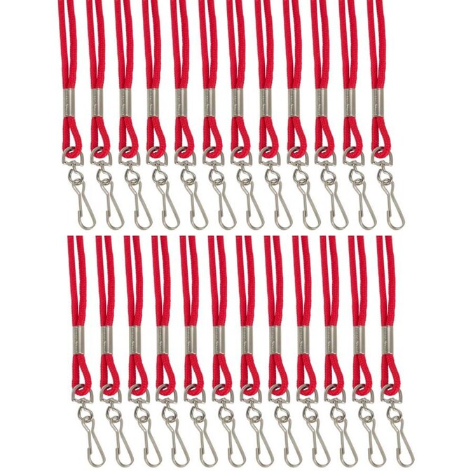 SICURIX Standard Lanyard Hook Rope Style, Red, Pack of 24 in the Safety Accessories department ...