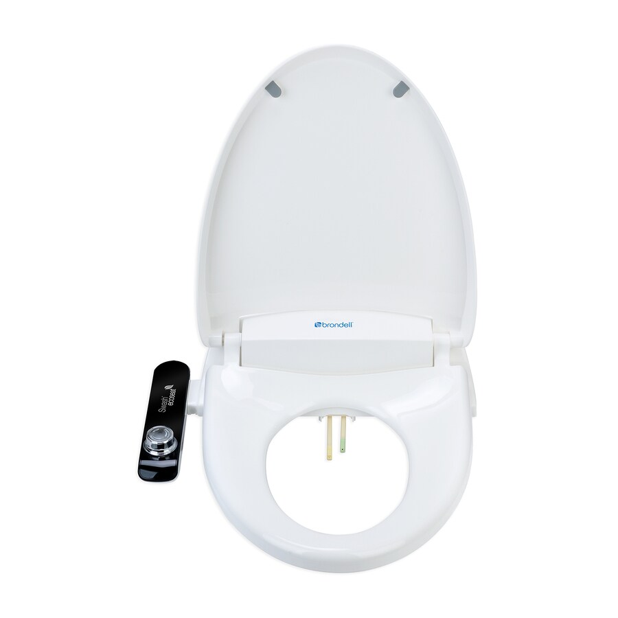 Brondell Swash EcoSeat Plastic Elongated SlowClose Bidet Toilet Seat in the Toilet Seats