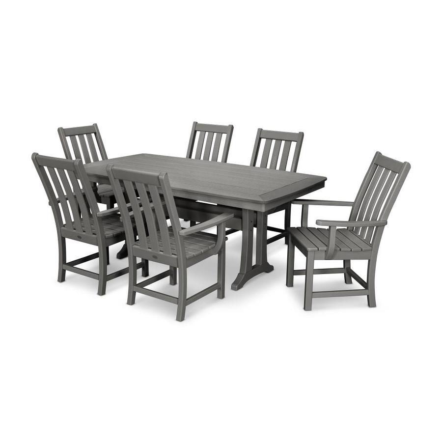 polywood 7 piece outdoor dining set