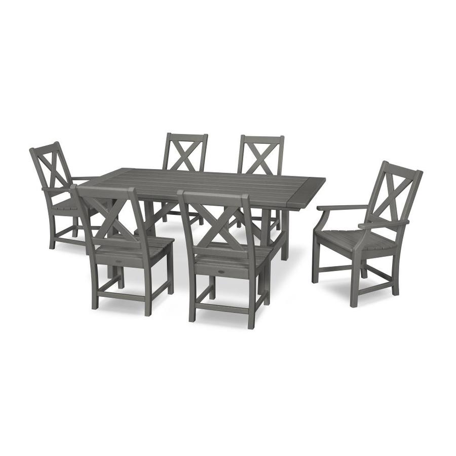 polywood 7 piece outdoor dining set