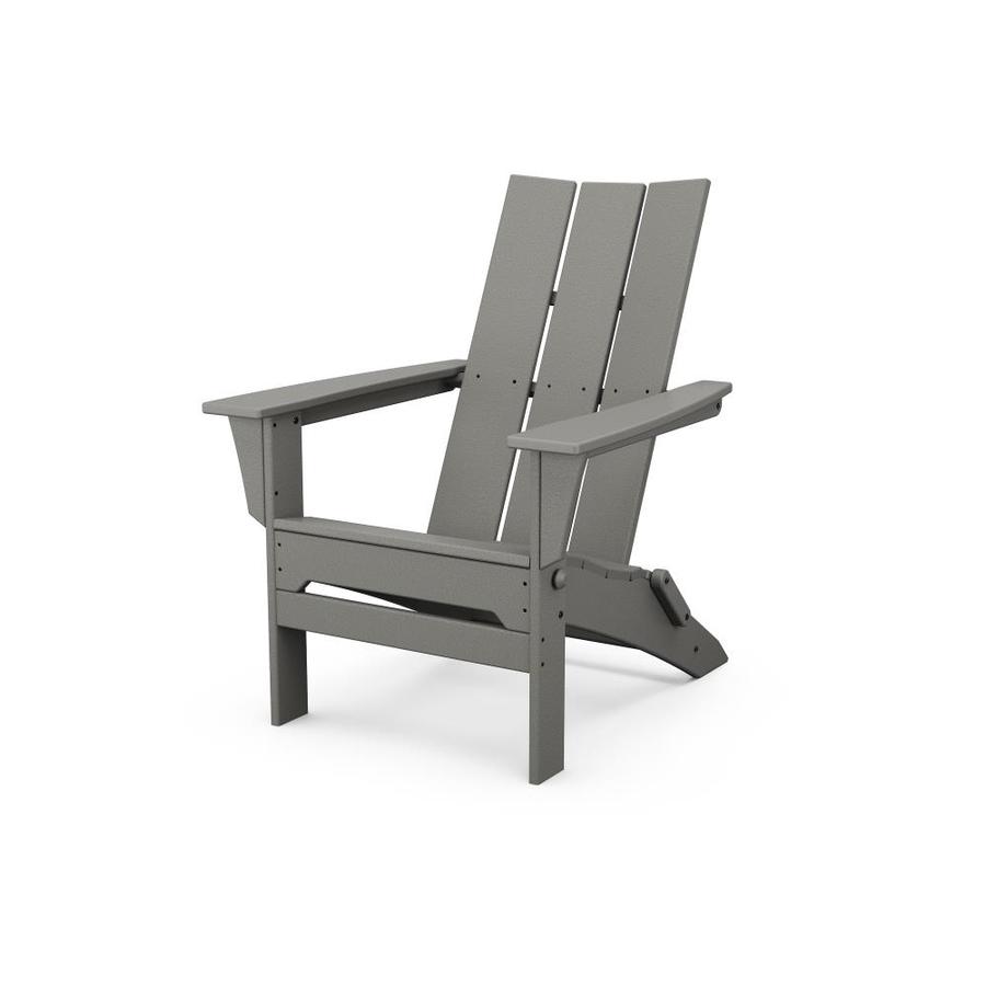 Trex Outdoor Furniture Seaport Stepping Stone Plastic Stationary Adirondack Chair S With Solid Seat In The Patio Chairs Department At Lowes Com