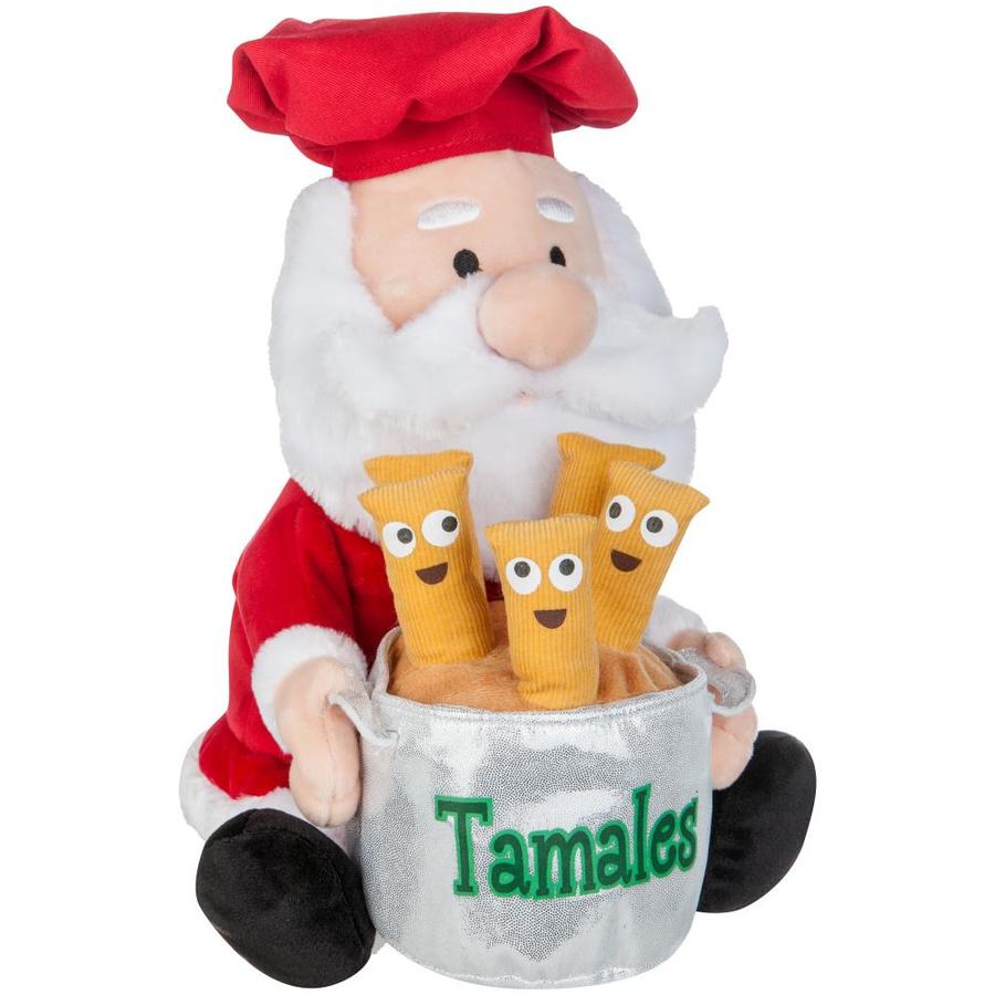 Gemmy Multicolor Animatronic Santa Christmas Gift in the Novelty Christmas Decorations