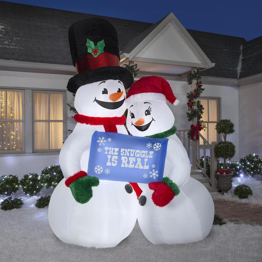 Gemmy 10-ft Lighted Snowman Christmas Inflatable in the Christmas