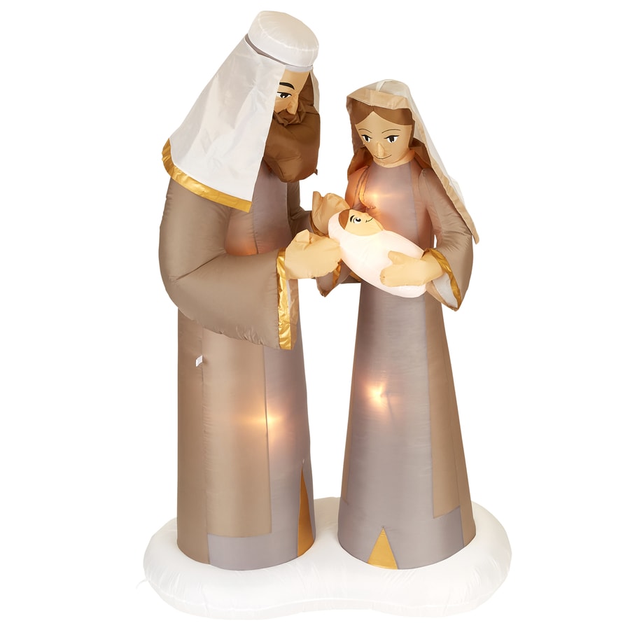 Gemmy 6.5ft Lighted Nativity Christmas Inflatable in the Christmas