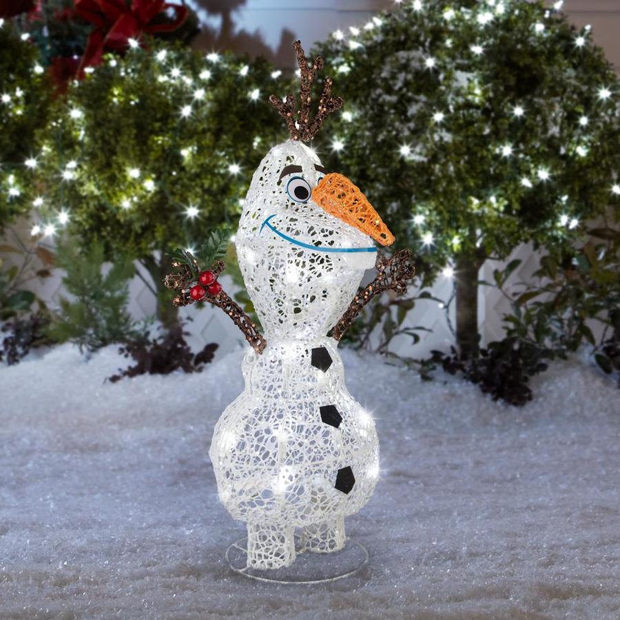 Disney Disney/Pixar 21.653in Olaf The Snowman Sculpture with White LED