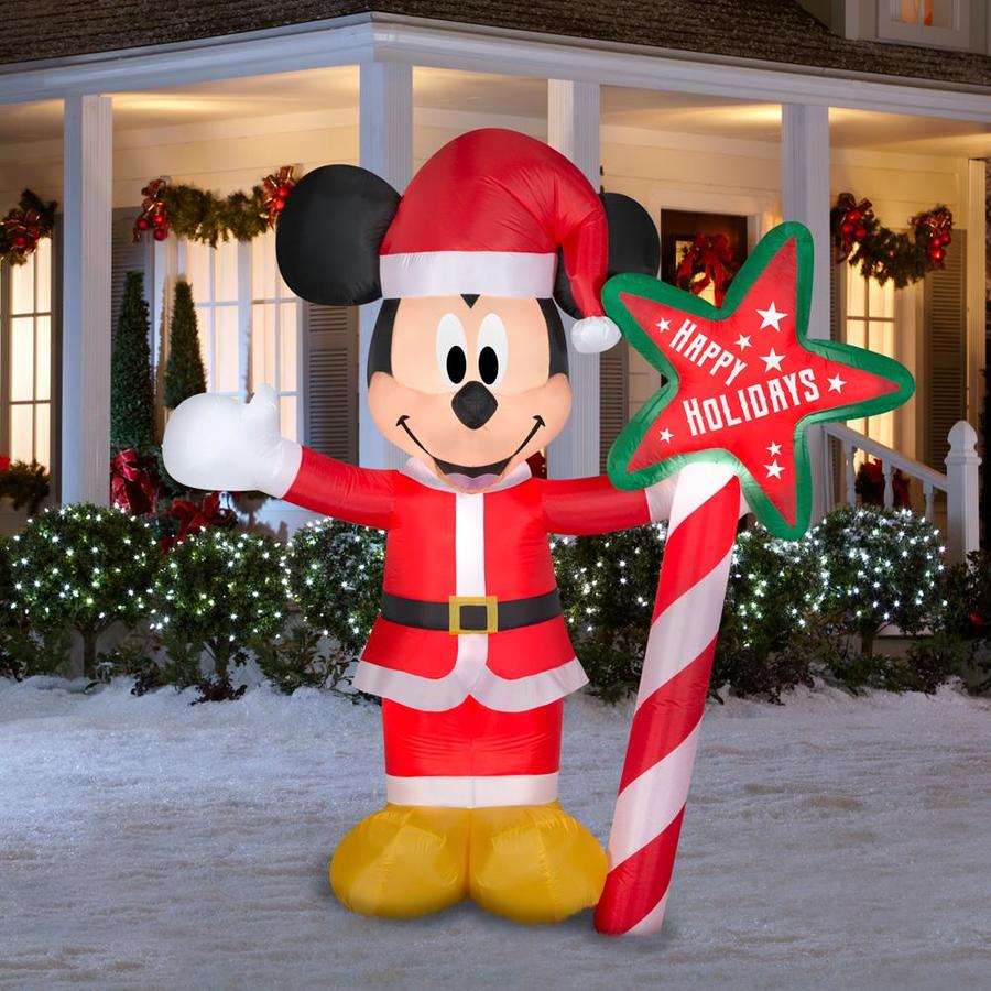 Disney BF AB 7FT MICKEY WITH SIGN in the Christmas Inflatables