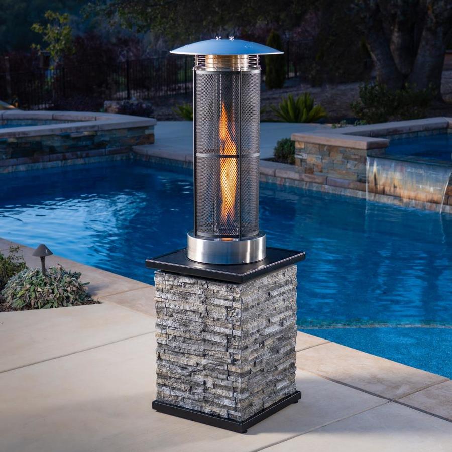 allen + roth 34000BTU Brown Steel Tabletop Liquid Propane Patio Heater