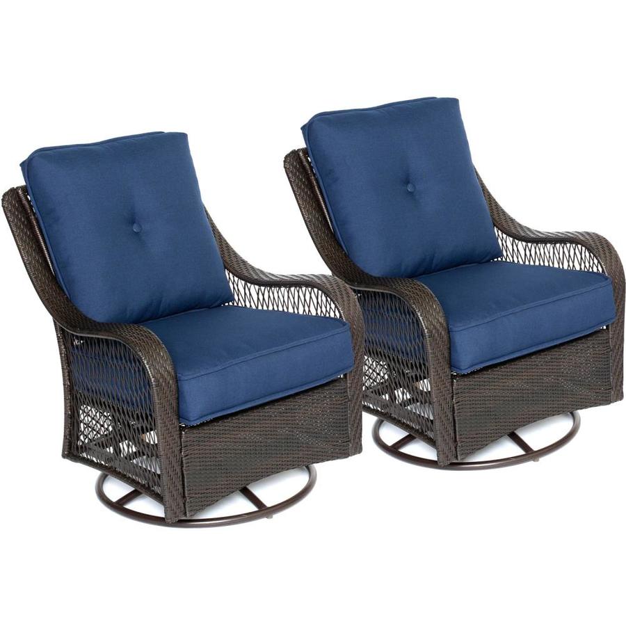 Hanover Orleans 5-Piece Metal Frame Patio Conversation Set with